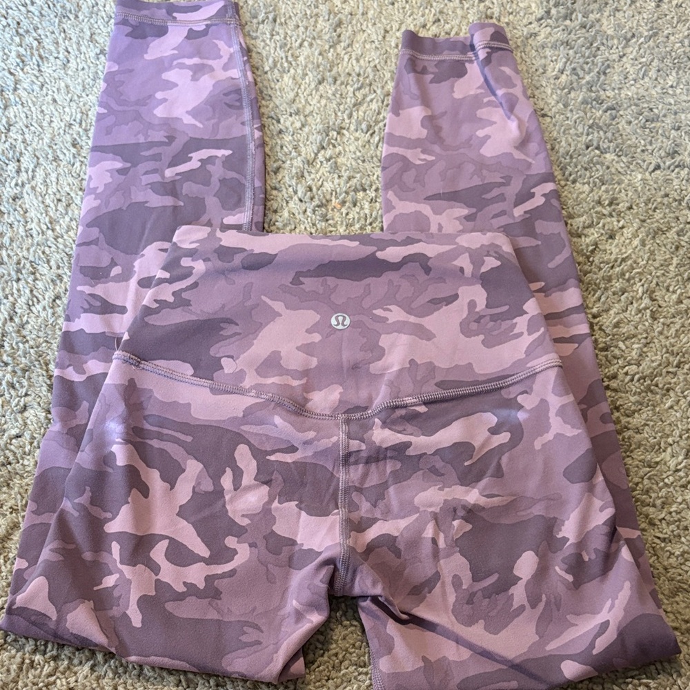 lululemon athletica Pink Camo Leggings